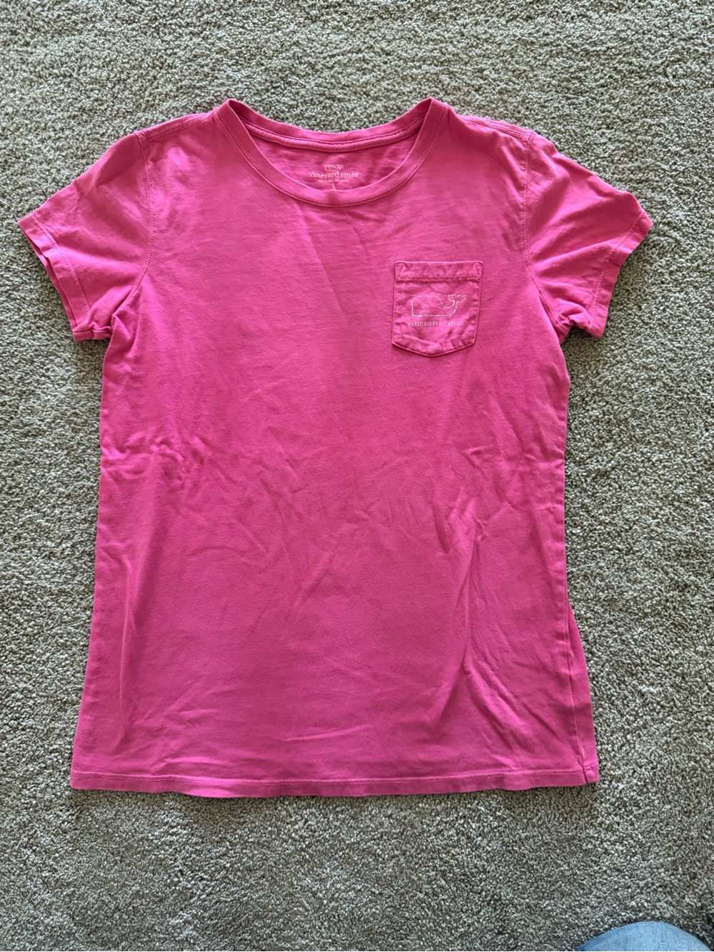 Vineyard Vines Pink Short Sleeve Pocket Tee